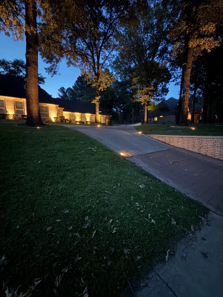 Luxury Landscape Lighting Transformation for an Impressive Tyler Estate