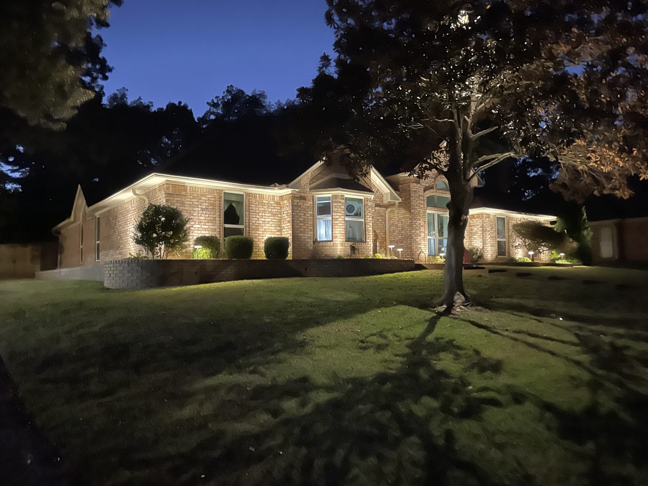 Custom Estate Landscape Lighting Design in Tyler, TX