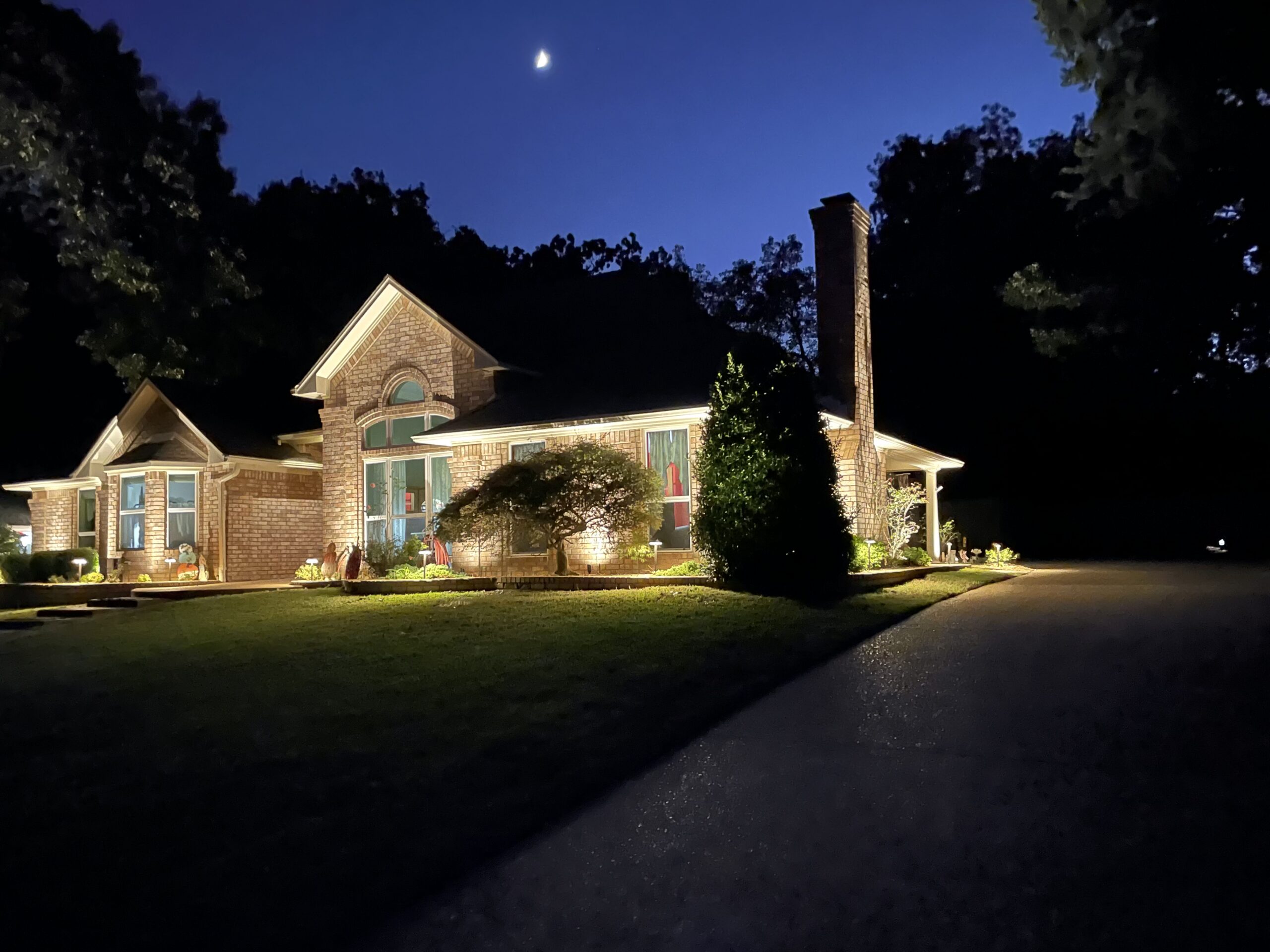 Custom Estate Landscape Lighting Design in Tyler, TX