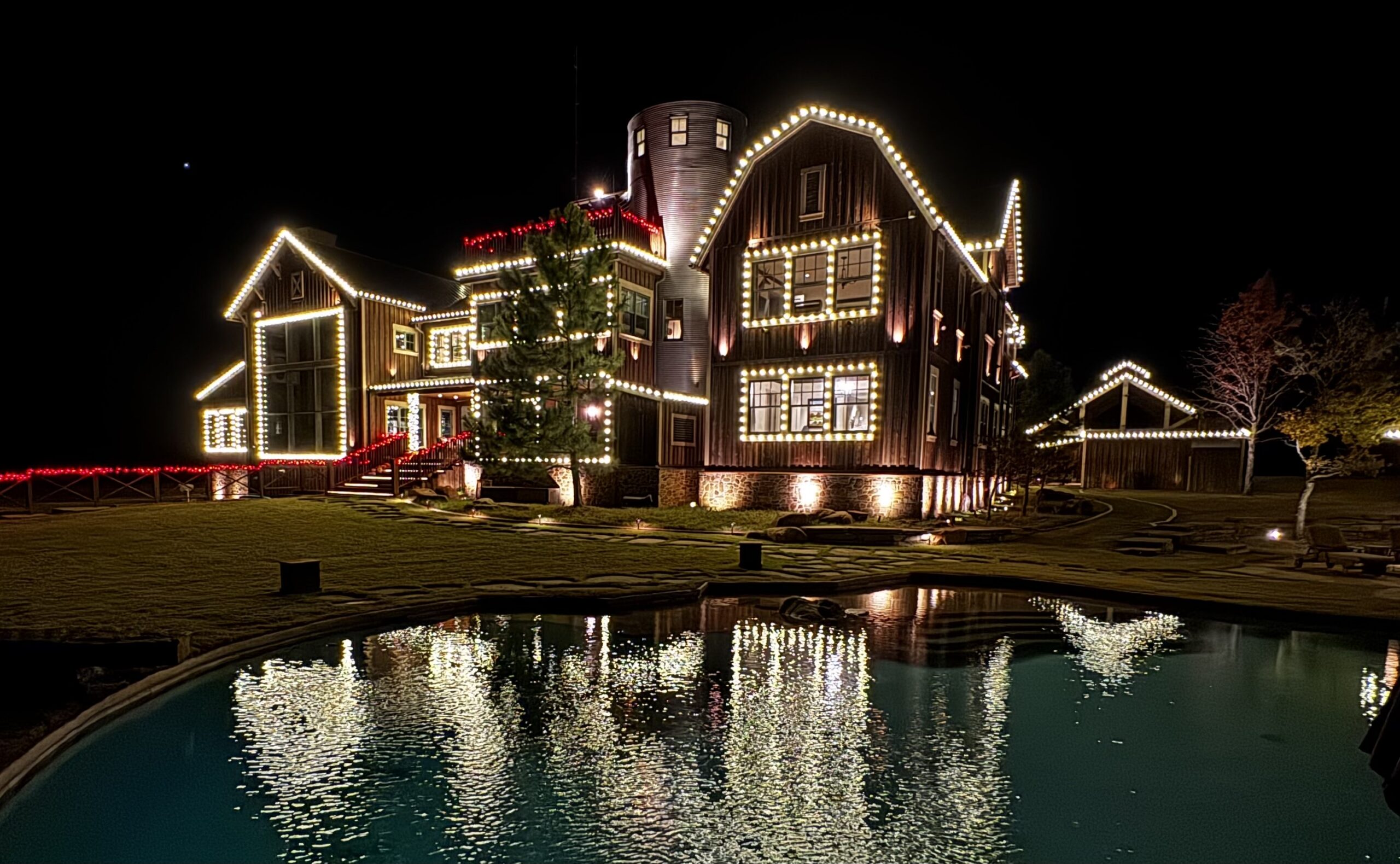 Breathtaking Christmas Light Installation at Lazy W Ranch in Athens